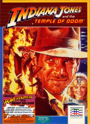 Indiana Jones & the Temple of Doom (Mindscape Version) NES Used Cartridge Only