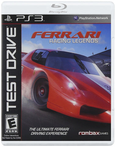 Test Drive Ferrari Legends PS3 New