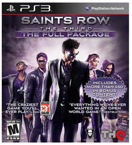 Saints Row The Third Full Package Dlc On Disc PS3 Used