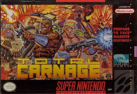 Total Carnage SNES Used Cartridge Only