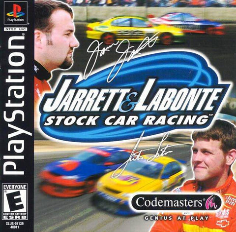 Jarrett & Labonte Stock Car Racing PS1 Used