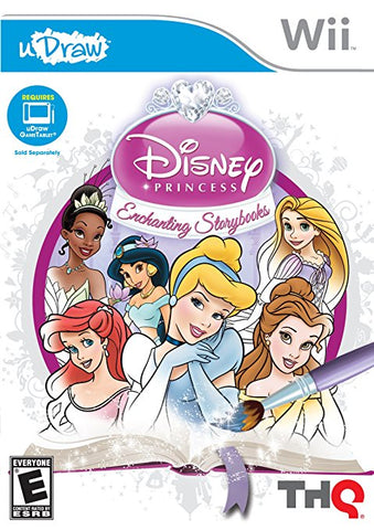 Udraw Disney Princess Enchanting Storybooks Game Only Tablet Required Wii Used