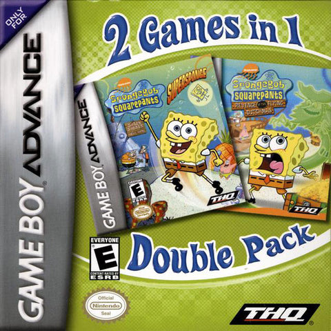 Spongebob Squarepants Super Sponge & Flying Dutchman Double Pack Gameboy Advance Used Cartridge Only