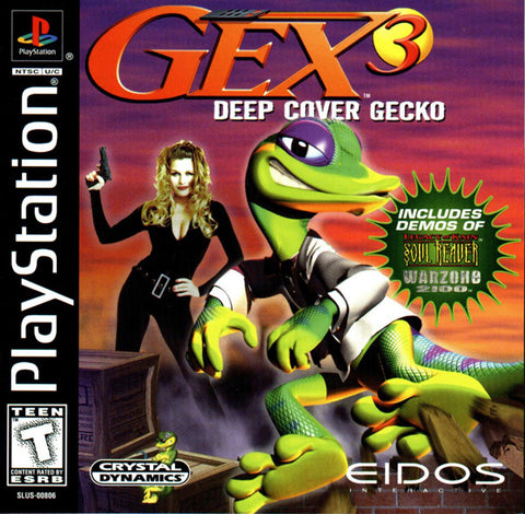 Gex 3 Deep Cover Gecko PS1 Used