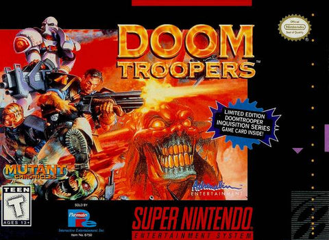 DOOM TROOPERS SNES Used Cartridge Only
