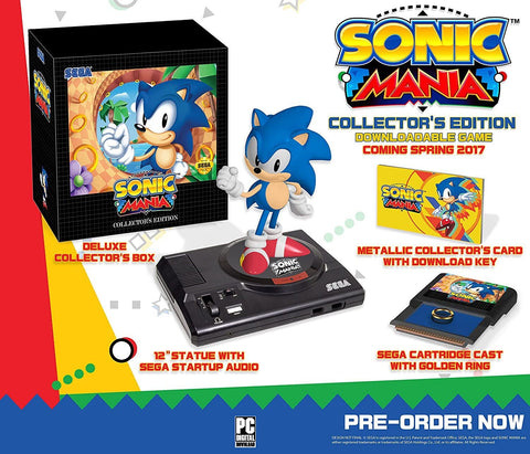Sonic Mania Collectors Edition (Code in Box) Switch New