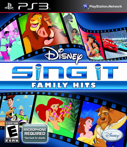 Disney Sing It Family Hits Mic Required PS3 Used