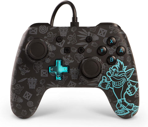 Switch Controller Wired Crash Bandicoot New