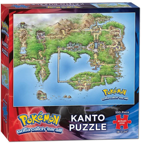 Pokemon Kanto Region 550 Piece Puzzle New