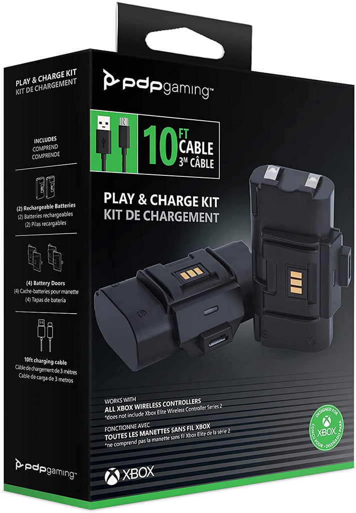 Xbox One Controller Play & Charge Dual Kit Cables & Batteries PDP New ...