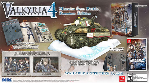 Valkyria Chronicles 4 Memoirs From Battle Premium Edition Switch New