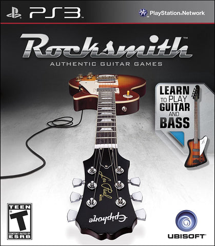 Rocksmith & Bass, Cable & Guitar Required PS3 Used