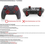 Switch Controller Wireless Nyko Core Controller  Black with Turbo Function New