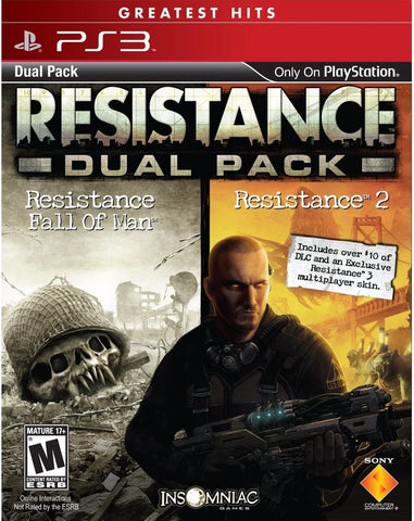 Resistance Dual Pack With Slip Cover PS3 Used