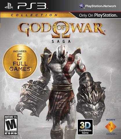 God Of War Saga (1, 2 and 3 on Disc, 4 & 5 DLC is Expired) PS3 New