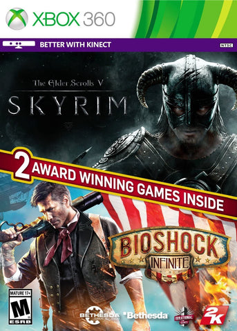 Skyrim & Bioshock Infinite Bundle 360 Used