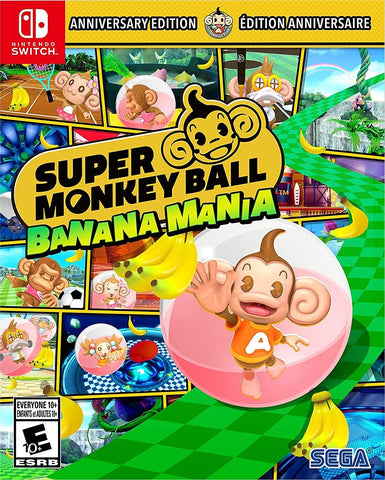 Super Monkey Ball Banana Mania Anniversary Launch Edition Switch New