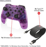 Switch Controller Wireless Nyko Core Controller Purple New