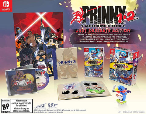 Prinny 1-2 Exploded & Reloaded Just Desserts Edition Switch Used