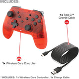 Switch Controller Wireless Nyko Core Controller Red with Turbo Function New