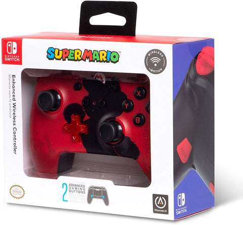 Switch Controller Wireless Power A Mario Silhouette New