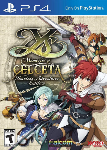 Ys Memories of Celceta Timeless Adventure Edition PS4 New