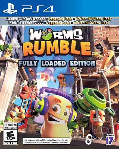 Worms Rumble Fully Loaded Edition Internet & Playstation Plus Required PS4 New