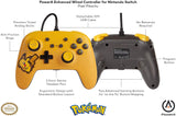Switch Controller Enhanced Wired PowerA Pixel Pikachu New