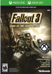 Fallout 3 Game Of The Year Edition DLC On Disc 360 Disc XB1 Case Xbox One Used