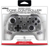 Switch Controller Wireless Nyko Core Controller Clear with Turbo Function New