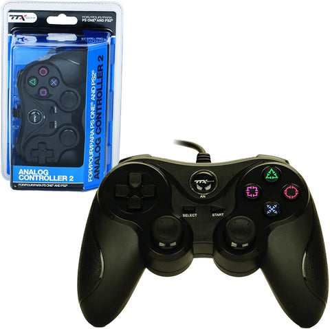 PS2 Controller Wired Ttx Black New
