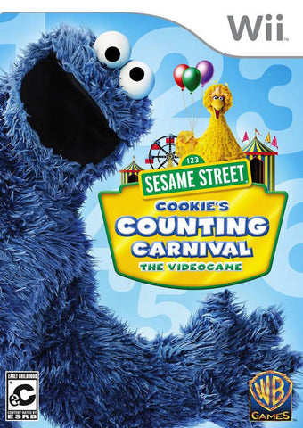 Sesame Street Cookies Counting Carnival Wii Used