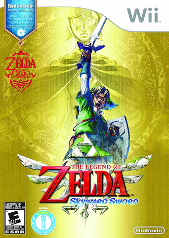 Zelda Skyward Sword With Music CD Motion Plus Required Wii Used