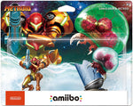 Amiibo Metroid 2 Pack Samus Aran & Metroid (crease in plastic) New