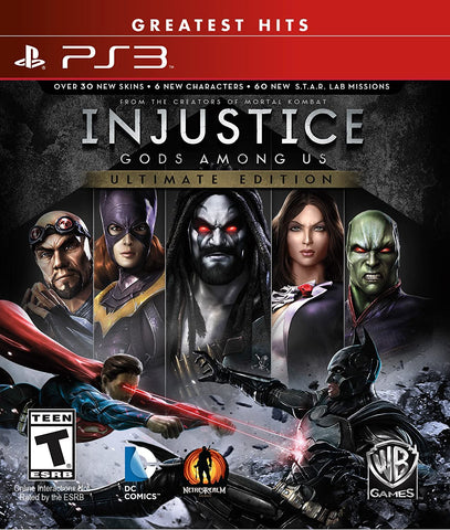 Injustice Gods Among Us Ultimate Edition Greatest Hits PS3 New