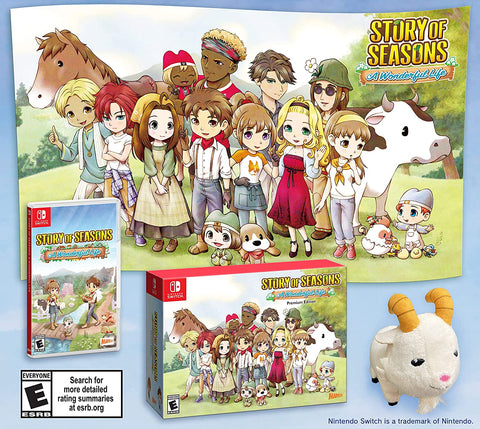 Story Of Seasons A Wonderful Life Premium Edition Switch New