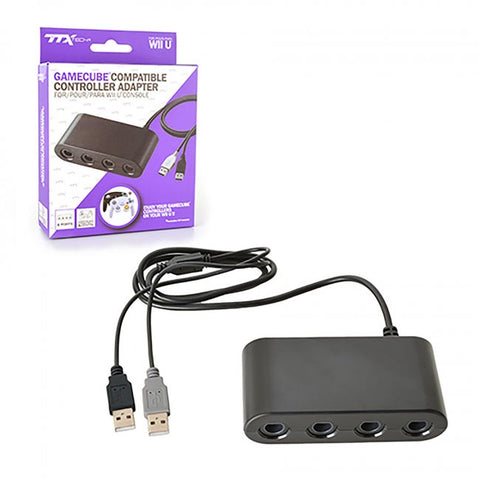 Switch Gamecube Controller Adapter 4 Ports TTX New