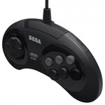 Genesis Controller 6 Button USB RetroBit Sega Black New