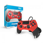 PS4 Controller Wired Ttx Champion Red New