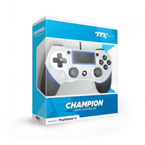 PS4 Controller Wired Ttx Champion White New