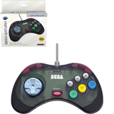 Saturn Wired Controller RetroBit Sega Slate Grey New