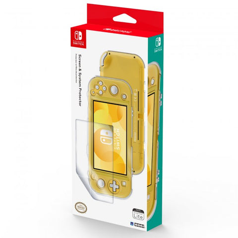 Switch Lite Protector Case and Screen Protector Hori Clear New