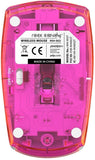 PC Mouse Wired USB Pink Transparent Rock Candy New