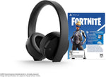 PS4 Headset Wireless Sony Playstation Gold Black With Fortnite Neo Versa Bundle New