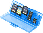 Ps Vita Case 10 Game Storage Blue Transparent Nyko New
