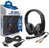 PS3 PC Headset Wired Tomee Ek-3000 Stereo New