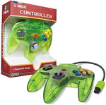 N64 Controller Cirka Cyanine Green Transparent New