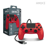 PS4 Controller Wired Armor 3 Red New