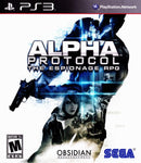 Alpha Protocol PS3 New