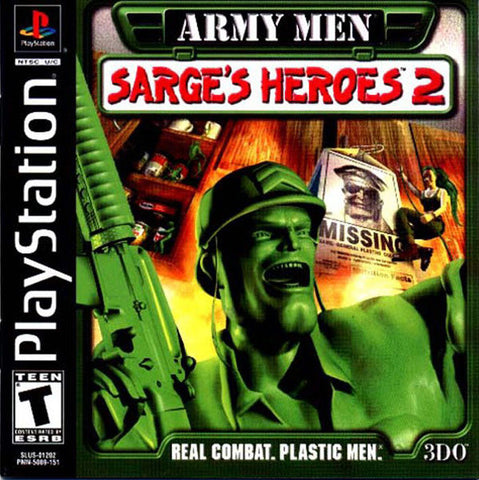 Army Men Sarges Heroes 2 PS1 Used